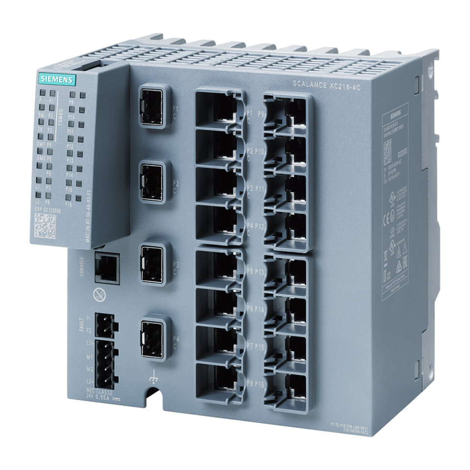 Siemens 6GK5216-4BS00-2AC2 SCALANCE XC216-4C Scalance / Haberleşme Sistemleri